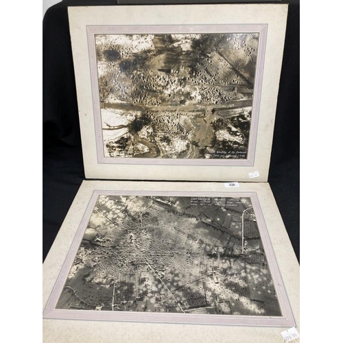 236 - Militaria/WWII: Two photographs depicting bombing raid damage. The first annotated fourth breaching ... 