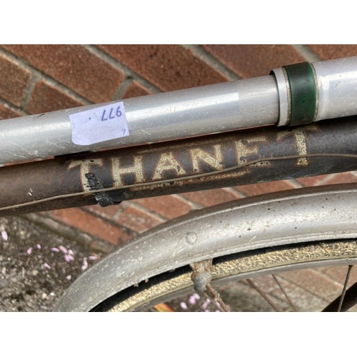 365 - Transportation: Bicycle late 1940s Thanet Silverthorn, Special Model Roadracer bike. We believe this... 