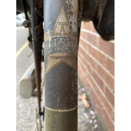 365 - Transportation: Bicycle late 1940s Thanet Silverthorn, Special Model Roadracer bike. We believe this... 