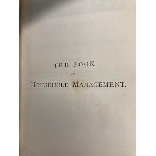 368 - Books: Beeton's Household Management published by J. Ogden, St. John Street, London, rebound with ma... 