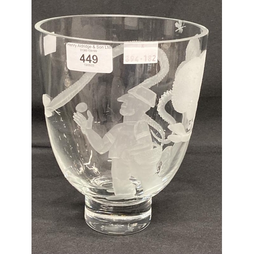 449 - The Mavis and John Wareham Collection: 20th cent. Art Glass: Vase, Ronald Pennell, British born 193... 