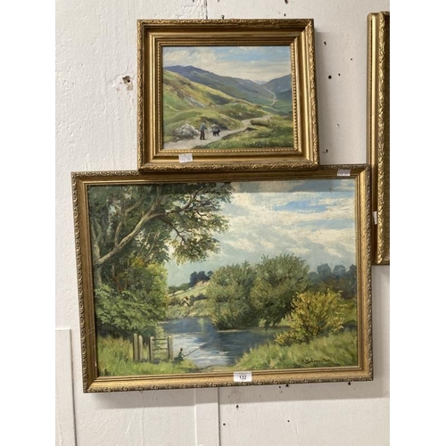 132 - 20th cent. English School: F.W. Bannister, selection of various original works, a William Wylie etch... 