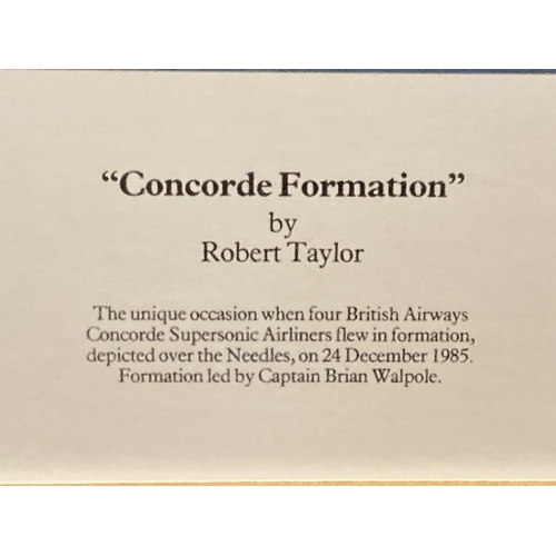 135 - Prints: Limited edition 164/650 Robert Taylor, 'Concorde Formation', signed in pencil bottom margin,... 