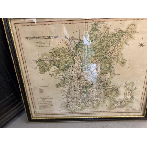 138 - Maps & Pictures: A framed and glazed map of Herefordshire 19¼ins. x 15ins. A framed & glazed map of ... 