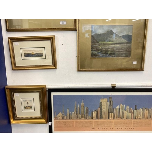 143 - Sam Pope Jr. 1895 watercolour, coastal scene signed lower right, framed and glazed. 9½ins. x 12½ins.... 
