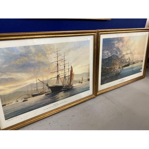 144 - 20th cent. Print, Robert Taylor signed maritime presentation copies - Flying Cloud and Spitfire Amer... 
