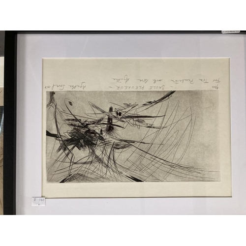 150 - Agathe Sorel (1935-2020): Limited edition etching 8/50 titled 'Saule Pleureur', signed and dated 195... 