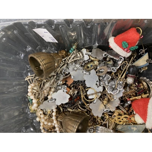 241 - Costume Jewellery: Includes earrings, necklets, cufflinks, brooches, silver plated set.