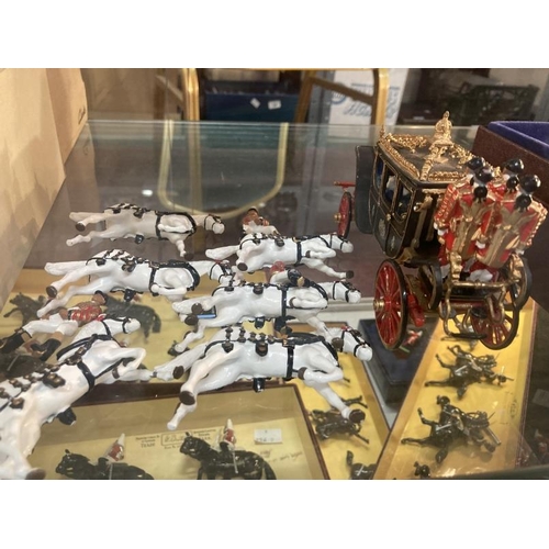 242 - Toys & Games: Hollow cast Britain's set 40191 9th Lancers Mounted Band (1 lancer missing), plus 5392... 