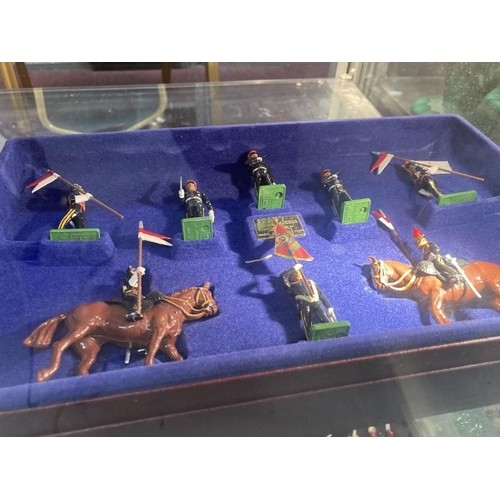 242 - Toys & Games: Hollow cast Britain's set 40191 9th Lancers Mounted Band (1 lancer missing), plus 5392... 