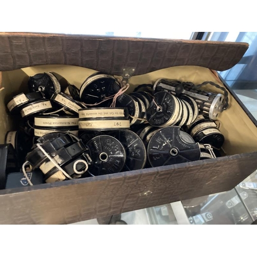 1920s Pathe Baby Projector and a large quantity of film reels of