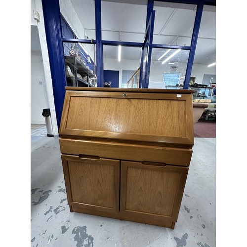 33 - Mid 20th cent. G-Plan teak bureau. 41ins. x 34ins. x 17ins.