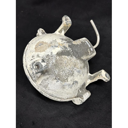 171 - R.M.S. OLYMPIC: Original 1911 R.M.S. Olympic cast-metal deck light, complete with original glass and... 