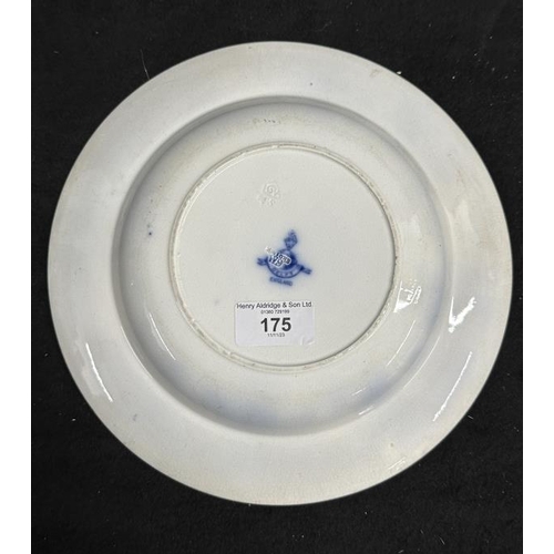 175 - WHITE STAR LINE: Second-Class Delft blue and white soup bowl.