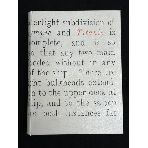 218 - R.M.S. TITANIC: Rare soft bound edition of The Olympic/Titanic souvenir number of The Shipbuilder.