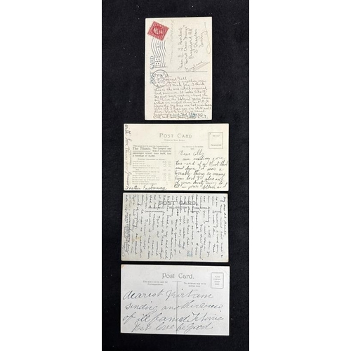 232 - R.M.S. TITANIC: Period Titanic postcards all bearing messages on the reverse that relate to Titanic,... 