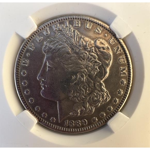 282 - R.M.S. TITANIC/NUMISMATICS- RARE SILVER DOLLAR COIN RECOVERED FROM TITANIC VICTIM JOHN GILL'S POCKET... 