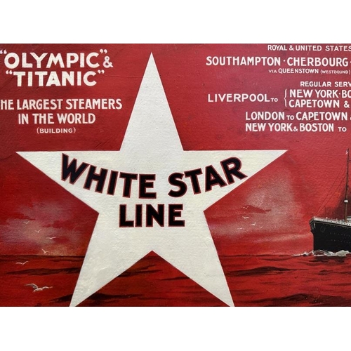 287 - R.M.S. TITANIC: An extremely rare agents' White Star Line advertising Calendar for Olympic and Titan... 