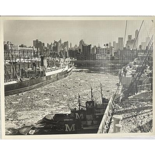 52 - OCEAN LINER: Archive collection of photographs relating to Queen Mary mostly showing her exterior an... 