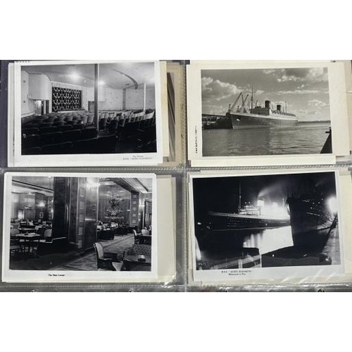 53 - OCEAN LINER: An extensive collection of postcards dedicated to Queen Mary and Queen Elizabeth, some ... 