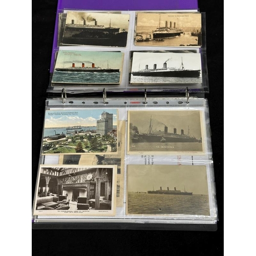 54 - OCEAN LINER:  Archive collection of postcards, onboard photographs and ephemera relating to the Impe... 