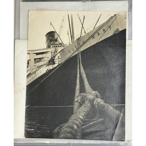 56 - OCEAN LINER: Superb archive of photographs relating to Queen Mary including some unique examples suc... 