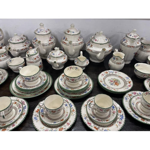 47 - Copeland Spode 'Chinese Rose' tea service comprising plates (6½ins) x 13, coffee cups x 10, saucers ... 