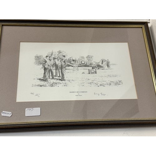 145 - Robert Taylor Limited Edition Prints: Company of Heroes Aces Edition 74/100 signed by Lieutenant Col... 