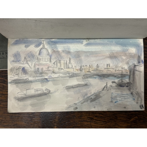 167 - Frank Spencer Budgen (1882-1971): Six pocket size sketchbooks from 1910-1930 pencil and watercolour ... 