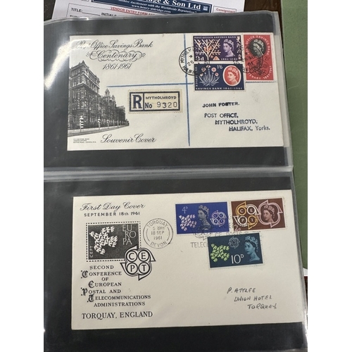 219 - Stamps/Postal History: Large album containing more than 130 first day covers for Bermuda and GB dati... 