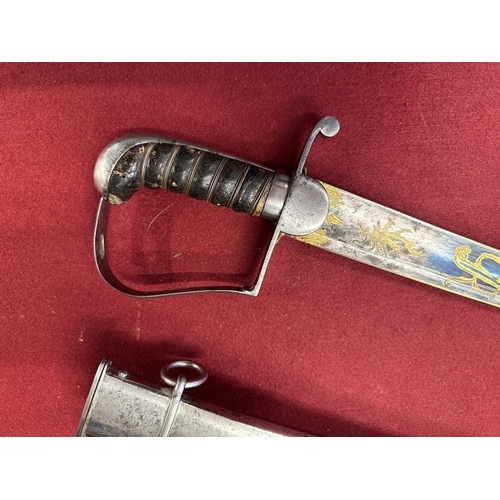 230 - Militaria/Waterloo: Sir William Bellairs KT 1793-1863 19th century 1796 pattern cavalry sabre and sc... 