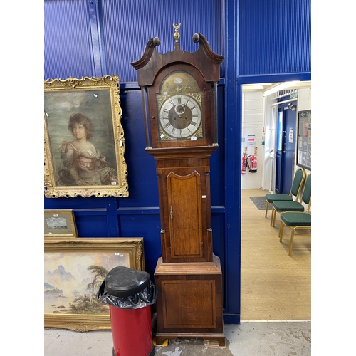 141 - Clocks: 18th cent. North Country mahogany longcase eight day clock by Thomas Kefford of Royston (act... 