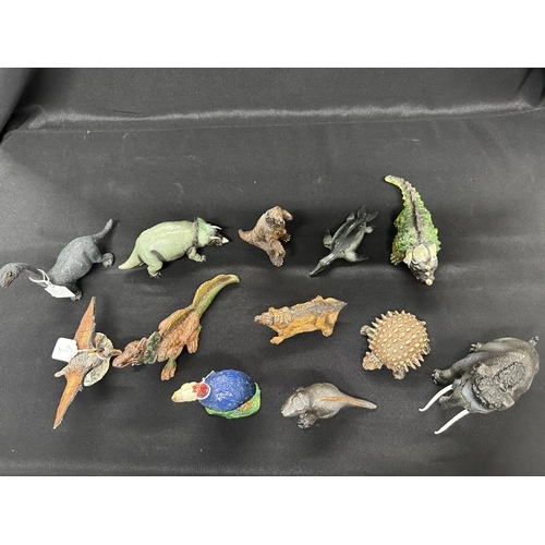 366 - Toys & Games: 1950s Chialu Italy composite dinosaurs and prehistoric animals including Giant Moa Bir... 