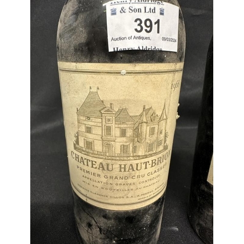 391 - Wines: 1968 Chateau Haut-Brion Premier Grand Cru. (2)