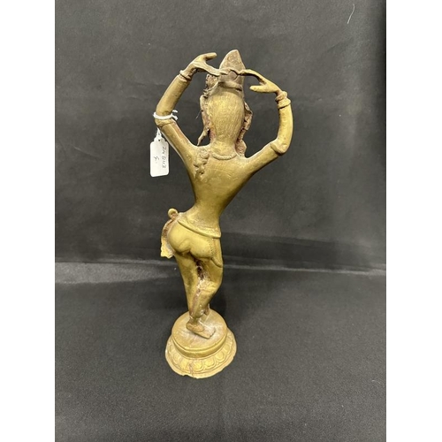 421 - Sculptures: 20th cent. Hollow cast bronze female Indian dancer 'Parvati'. 47cm.