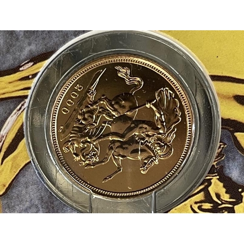 610 - Coins: Gold UK Sovereign St George 2000 B.U.