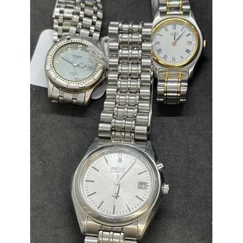 691 - Watches: Two ladies watches one Sekonda and one Seiko together with two gentlemen's wristwatches one... 