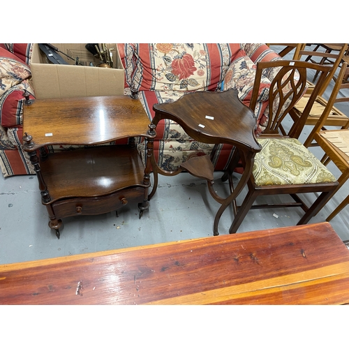 58 - Furniture: 19th cent. Mahogany dining chair lyre back, drop in seat, chamfered front supports and a ... 