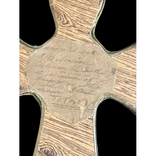 157 - R.M.S. TITANIC: Decorative post-disaster commemorative anchor made by Titanic crewman survivor, fade... 