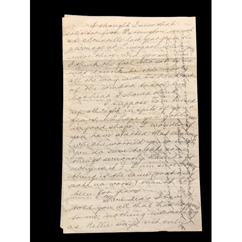 247 - R.M.S. TITANIC: First-Class passenger Mr. William Henry Harrison four-page letter written onboard R.... 