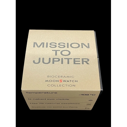 582 - Watches: Swatch X Omega, MOONSWATCH, Mission to Jupiter wrist watch A bioceramic wrist watch, CIRCA ... 