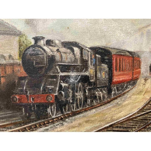 120 - Limited Edition Prints: Peter Finnigan 'Make 'em Laugh' plus four David Shepherd prints of trains, e... 