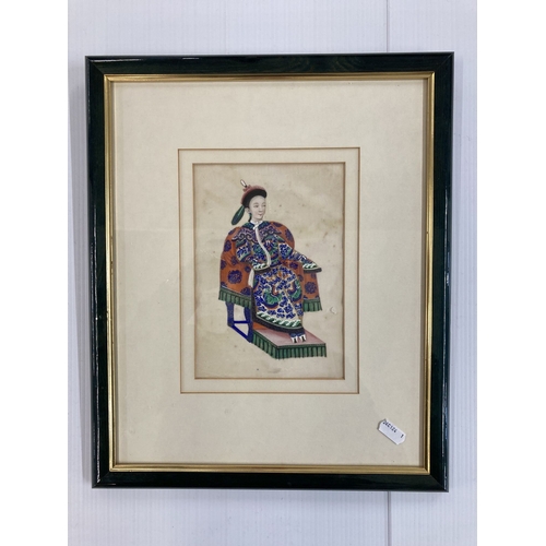 160 - 20th cent. Japanese Art: Watercolours all mounted and framed under glass, various sizes five of whic... 