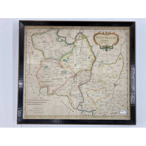 187 - Maps: Collection of four maps dating from the 17th century including William Kip of Wiltshire.... 