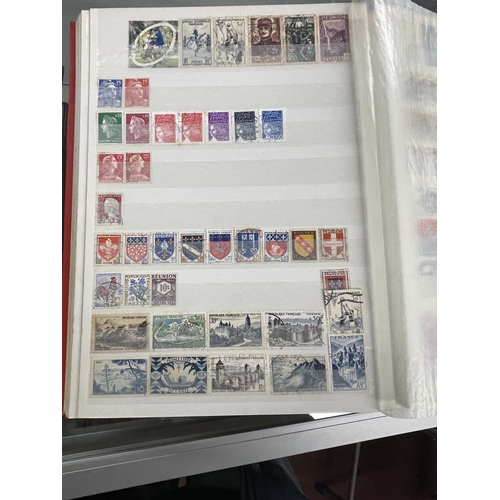 244 - Stamps: Six Compass A4 stock books with 32 pages (64 sides) containing thousands of World stamps, la... 