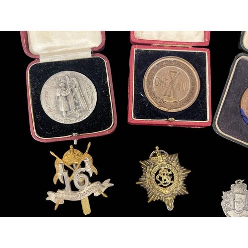 291 - Medals & Militaria: Great War Comm Medal marked silver, Royal Tournament Comm Medal, Great War Medal... 