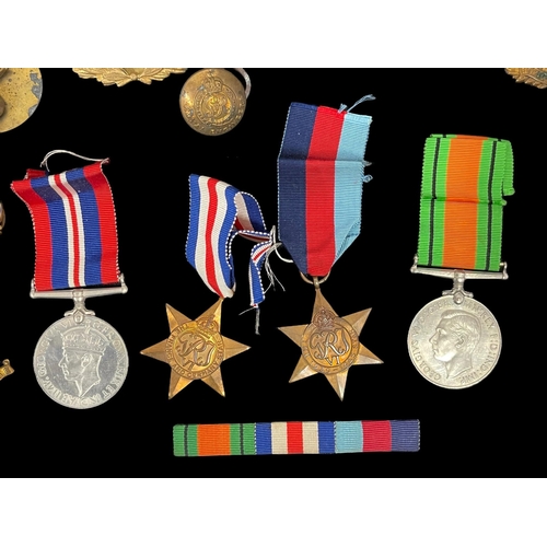 297 - Militaria: Military medals to J.S. State 39-45 Star, France-Germany Star, Defence Medal, 39-45 War M... 