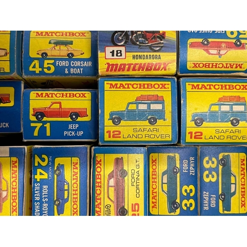 409 - Toys: Jersey Matchbox diecasts Douglas 8 Wheeler No. 51 x 3, Jeep Pick Up No. 71 x 2, Ford Corsair N... 