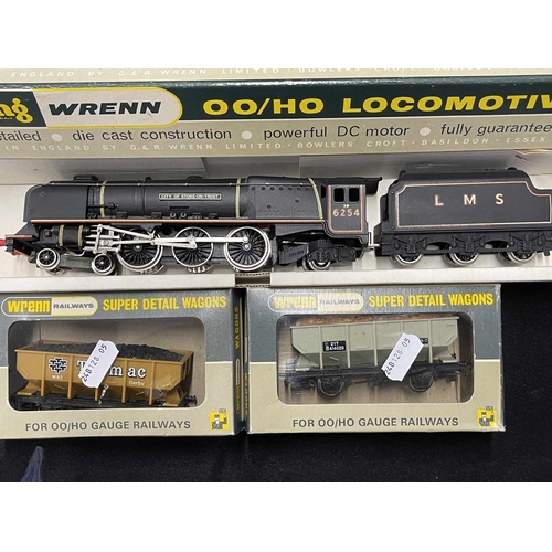 418a - Model Railways: OO/HO gauge Wrenn locomotives W2227 City of Stoke on Trent L.M.S, W2225 2-8-0 Freigh... 