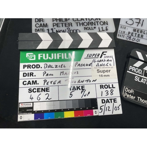 423 - Film & TV: Clapper boards from 'Dead in the Water' Director Merlin Ward, 'Alone' Director Philip Cla... 